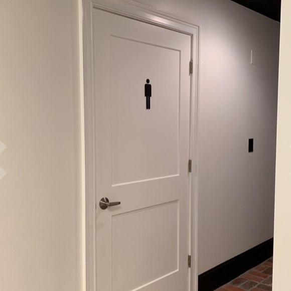 HOST PICK!! Bathroom Door Decals - Picture 12 of 16